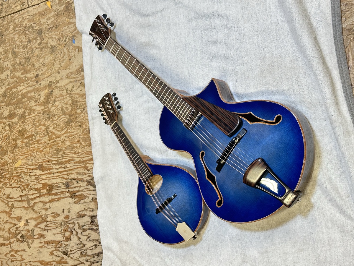 2024 Maegen Wells New Blue Guitar instrument photograph